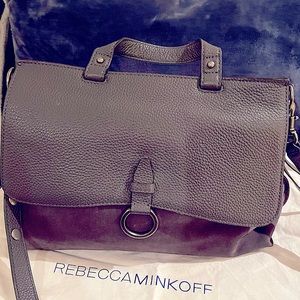 Rebecca Minkoff Medium Keith Leather and Suede Satchel